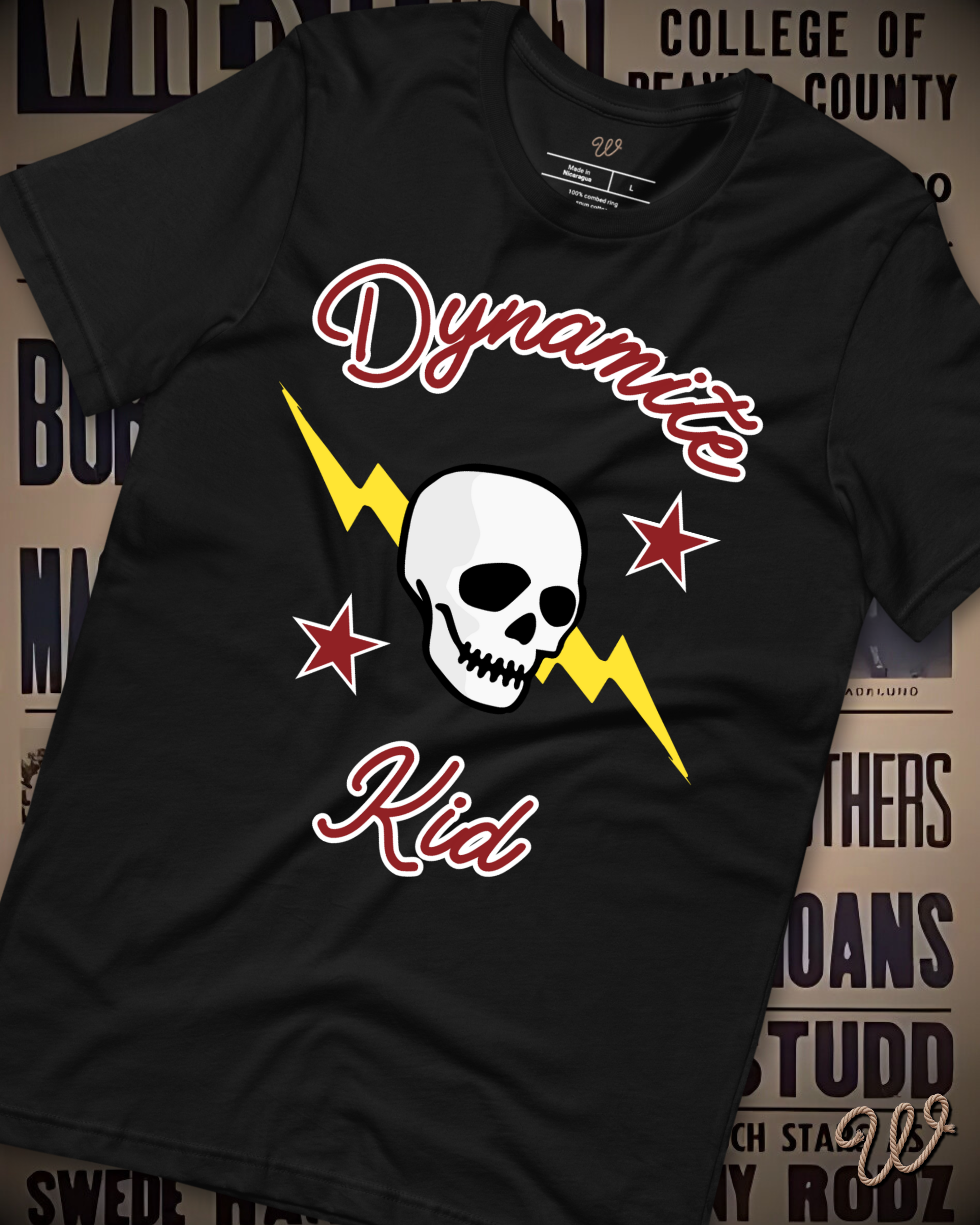 Dynamite Kid - Skull and Bolt Shirt