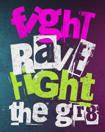Kate Clements - Fight and Rave Hoodie